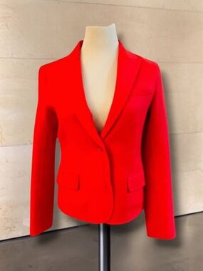 New! JIL SANDER RED WOOL JACKET